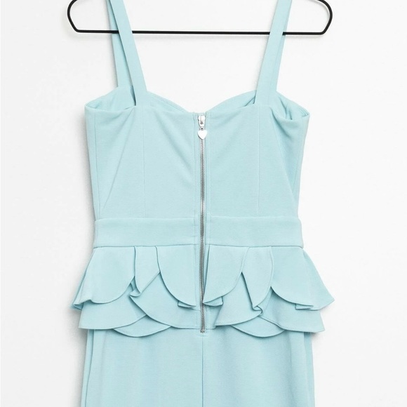 GORGEOUS LIPSY SEA-FOAM GREEN PEPLUM PETAL DRESS US 6 - Picture 5 of 5